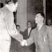 Al ritorno in patria fu ricevuto dal presidente della Repubblica Luigi Einaudi e dal presidente del Consiglio Alcide De Gasperi (nella foto)